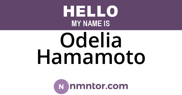 Odelia Hamamoto