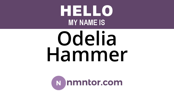 Odelia Hammer