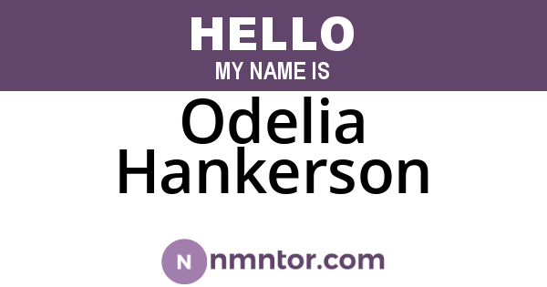 Odelia Hankerson