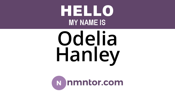 Odelia Hanley