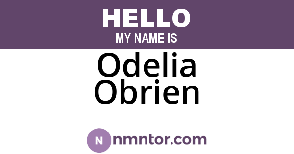 Odelia Obrien