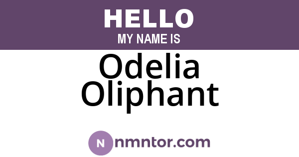 Odelia Oliphant