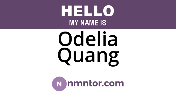 Odelia Quang