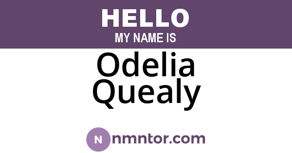 Odelia Quealy
