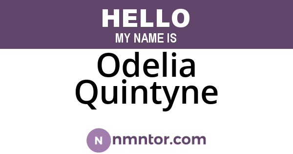 Odelia Quintyne