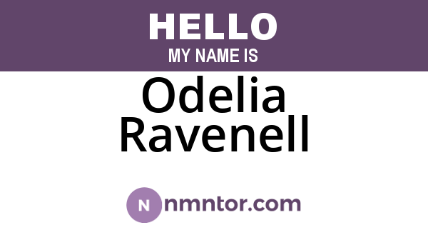 Odelia Ravenell