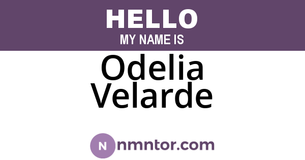 Odelia Velarde