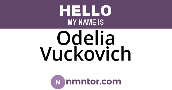 Odelia Vuckovich