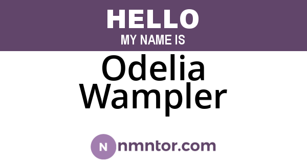 Odelia Wampler