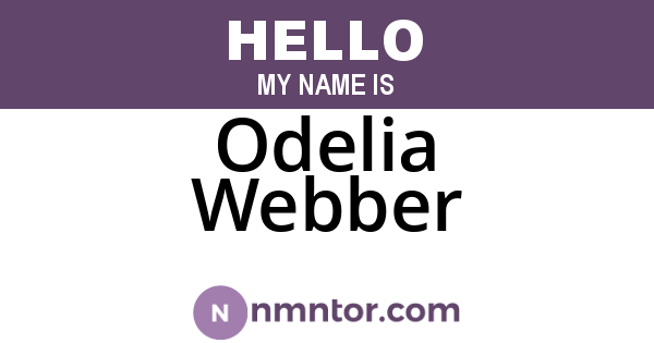 Odelia Webber