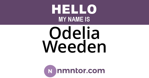 Odelia Weeden