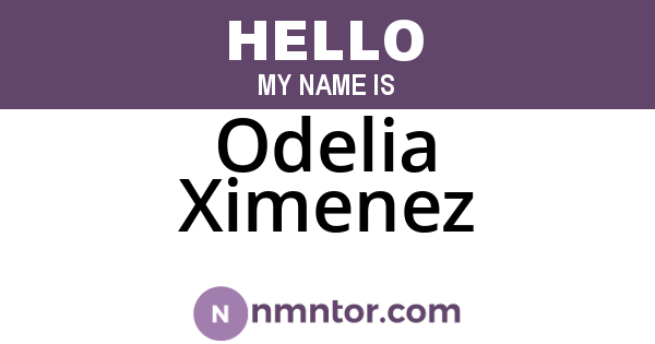 Odelia Ximenez