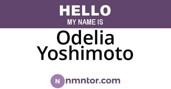 Odelia Yoshimoto