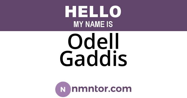 Odell Gaddis