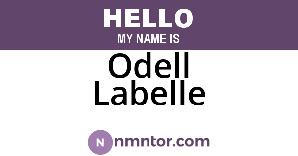 Odell Labelle