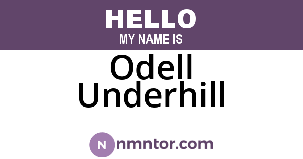 Odell Underhill