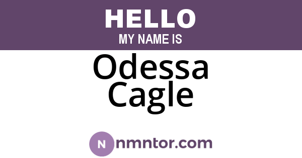 Odessa Cagle