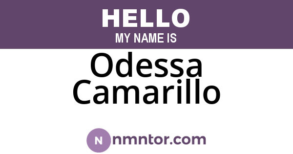 Odessa Camarillo