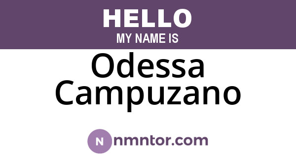 Odessa Campuzano