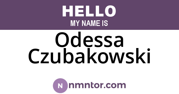 Odessa Czubakowski