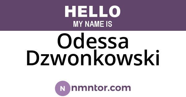 Odessa Dzwonkowski