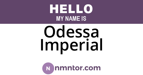 Odessa Imperial