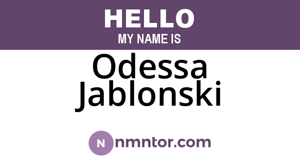 Odessa Jablonski