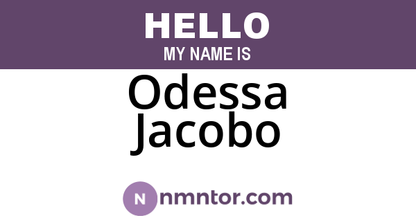 Odessa Jacobo