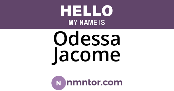 Odessa Jacome