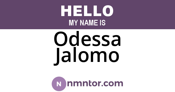 Odessa Jalomo