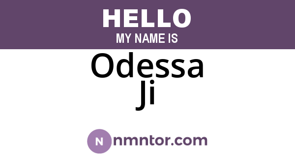 Odessa Ji