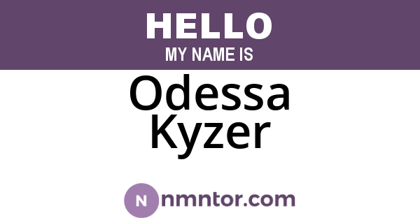 Odessa Kyzer