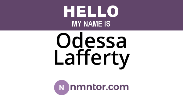 Odessa Lafferty