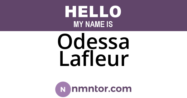 Odessa Lafleur