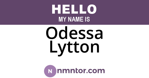 Odessa Lytton
