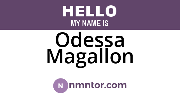 Odessa Magallon