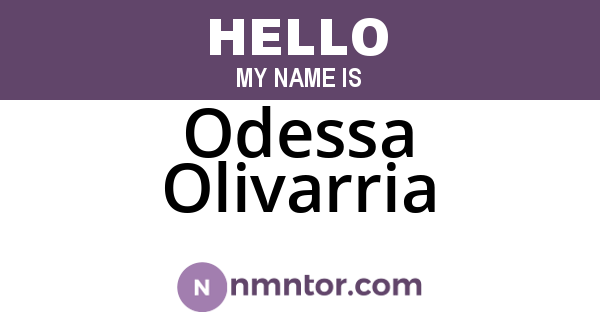 Odessa Olivarria