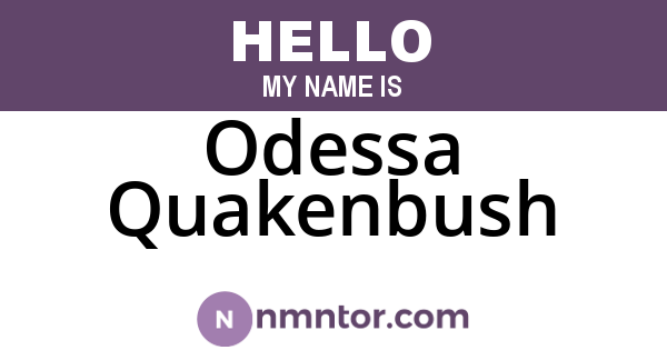 Odessa Quakenbush
