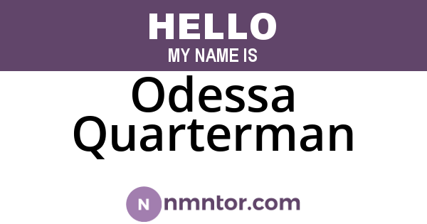 Odessa Quarterman