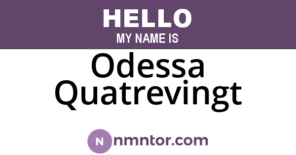 Odessa Quatrevingt