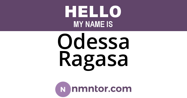 Odessa Ragasa
