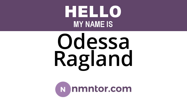 Odessa Ragland