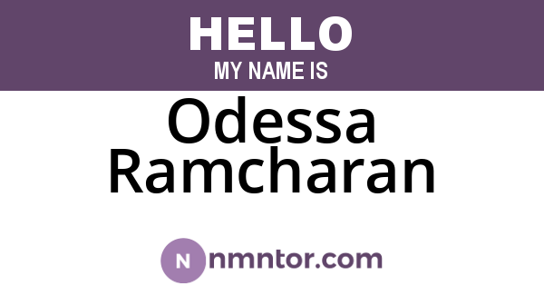 Odessa Ramcharan