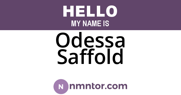 Odessa Saffold