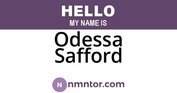 Odessa Safford