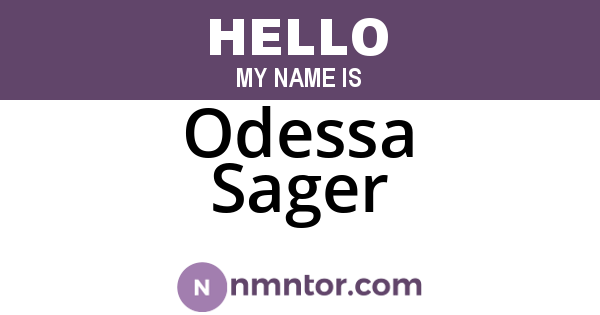 Odessa Sager