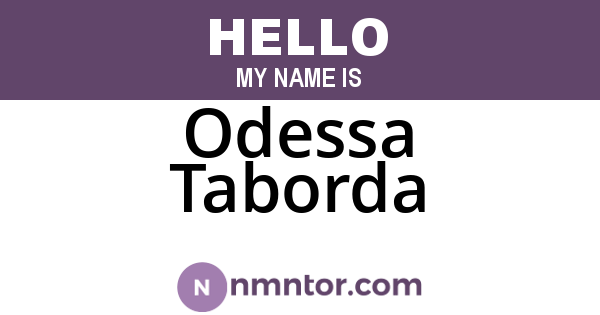 Odessa Taborda