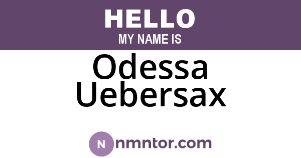 Odessa Uebersax