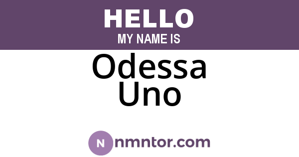 Odessa Uno