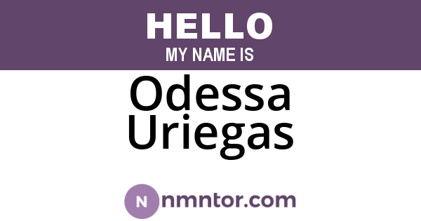 Odessa Uriegas